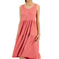 Eileen Fisher Women's Sleeveless Tiered Dress Pink Size Large
