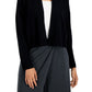 Eileen Fisher Women's Short Organic Linen & Cotton Cardigan Black Size Large