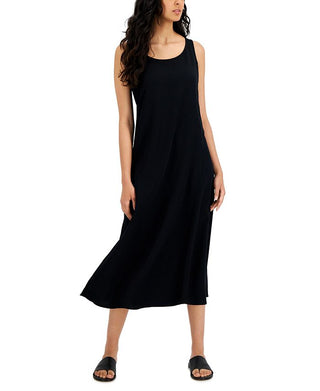 Eileen Fisher Women's Scoop Neck Tank Dress Black Size XX-Small