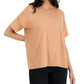 Eileen Fisher Women's Crewneck Relaxed T-Shirt Orange Size Medium