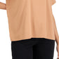 Eileen Fisher Women's Crewneck Relaxed T-Shirt Orange Size Medium