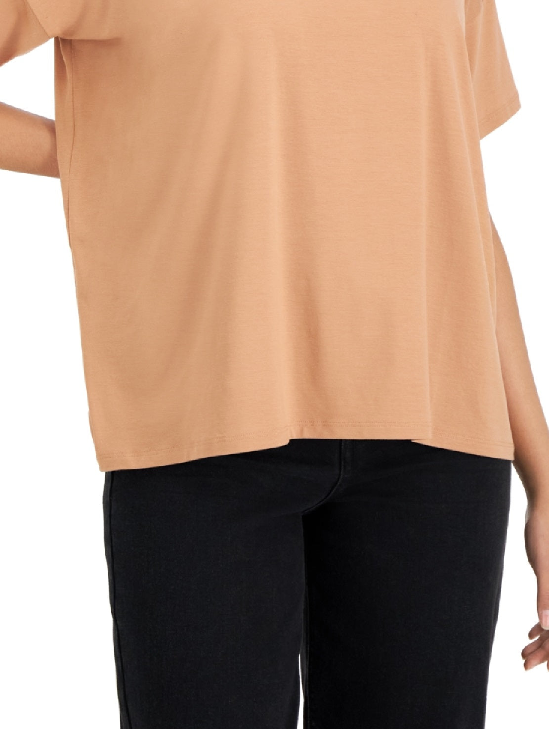 Eileen Fisher Women's Crewneck Relaxed T-Shirt Orange Size Medium