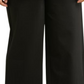 Eileen Fisher High Waist Wide Leg Crop Pants In Black Size 2X