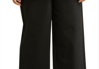 Eileen Fisher High Waist Wide Leg Crop Pants In Black Size 2X