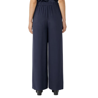 Eileen Fisher Women's Nocturne High Waist Wide Leg Silk Pants Size Medium