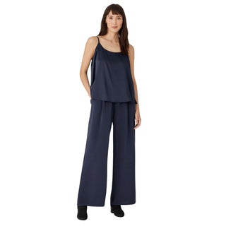 Eileen Fisher Women's Nocturne High Waist Wide Leg Silk Pants Size Medium