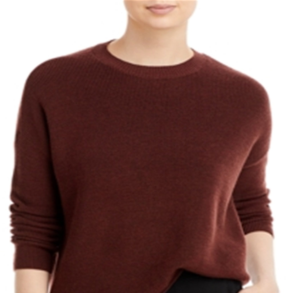 Eileen Fisher Women's Merino Wool Crewneck Sweater Brown Size X-Large