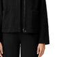 Eileen Fisher Women's Stand Collar Bouclé Jacket Black Size X-Small