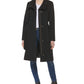 Cole Haan Signature Slick Belted Wool Blend Faux Wrap Coat in Black Size 10
