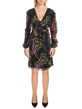 Kensie Women's V-Neck Mini Fit & Flare Dress Size 6 US