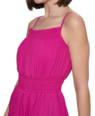 Kensie Women's Smocked A Line Dress Purple Size 4