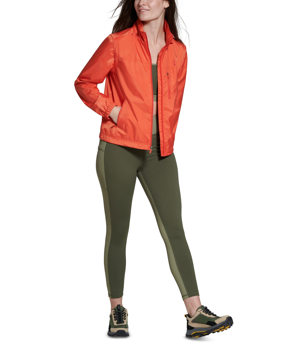 Bass Outdoor Women's Kennebec Convertible Jacket Orange Size S
