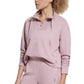 Bass Outdoor Women's Batona French Terry Half Zip Sweatshirt Pink Size X-Large
