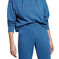 Bass Outdoor Women's Batona French Terry Half Zip Sweatshirt Blue Size Large