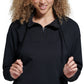 Bass Outdoor Women's Batona French Terry Half Zip Sweatshirt Black Size Medium