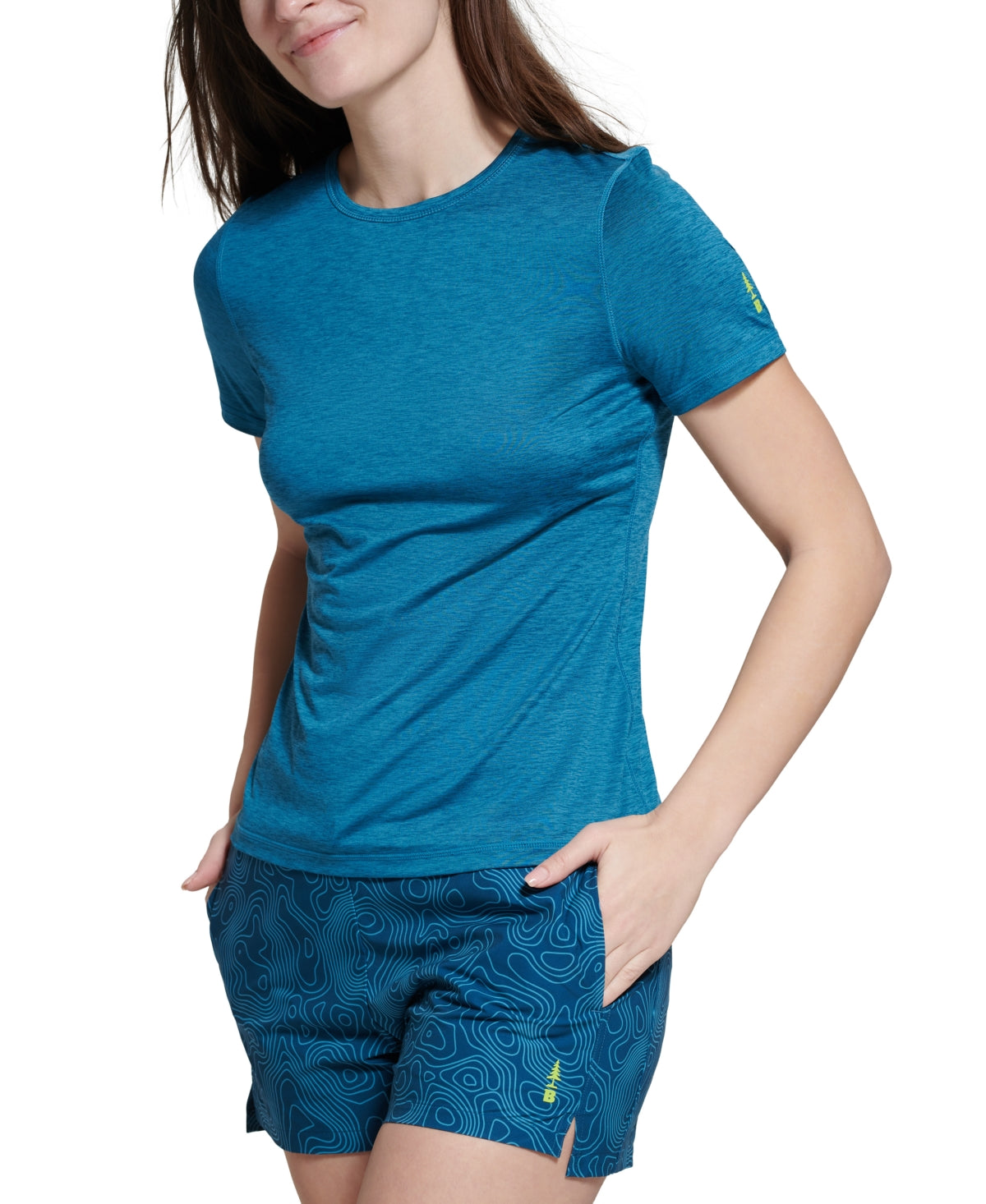 Bass Outdoor Women's Cross Performance Baselayer T-Shirt Blue Size Medium