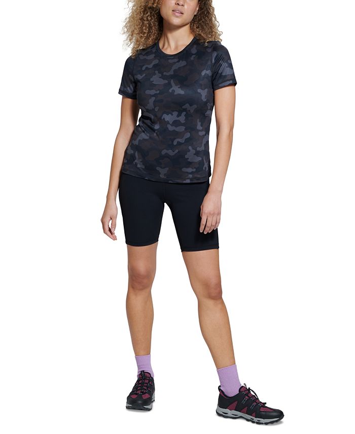 Bass Outdoor Women's Camo Cross Performance Baselayer T-Shirt Black Size Medium