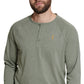 Bass Outdoor Men's Hilltop Long Sleeve Henley Green Size Medium