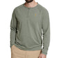 Bass Outdoor Men's Hilltop Long Sleeve Henley Green Size Medium