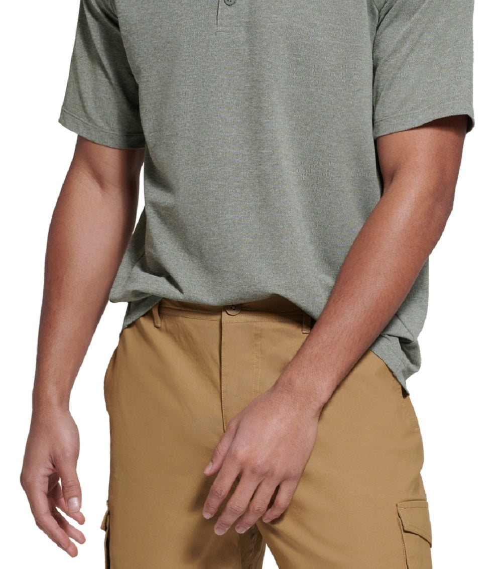 Bass Outdoor Men's Hilltop Henley Shirt Green Size Small