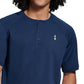 Bass Outdoor Men's Hilltop Henley Shirt Blue Size Medium
