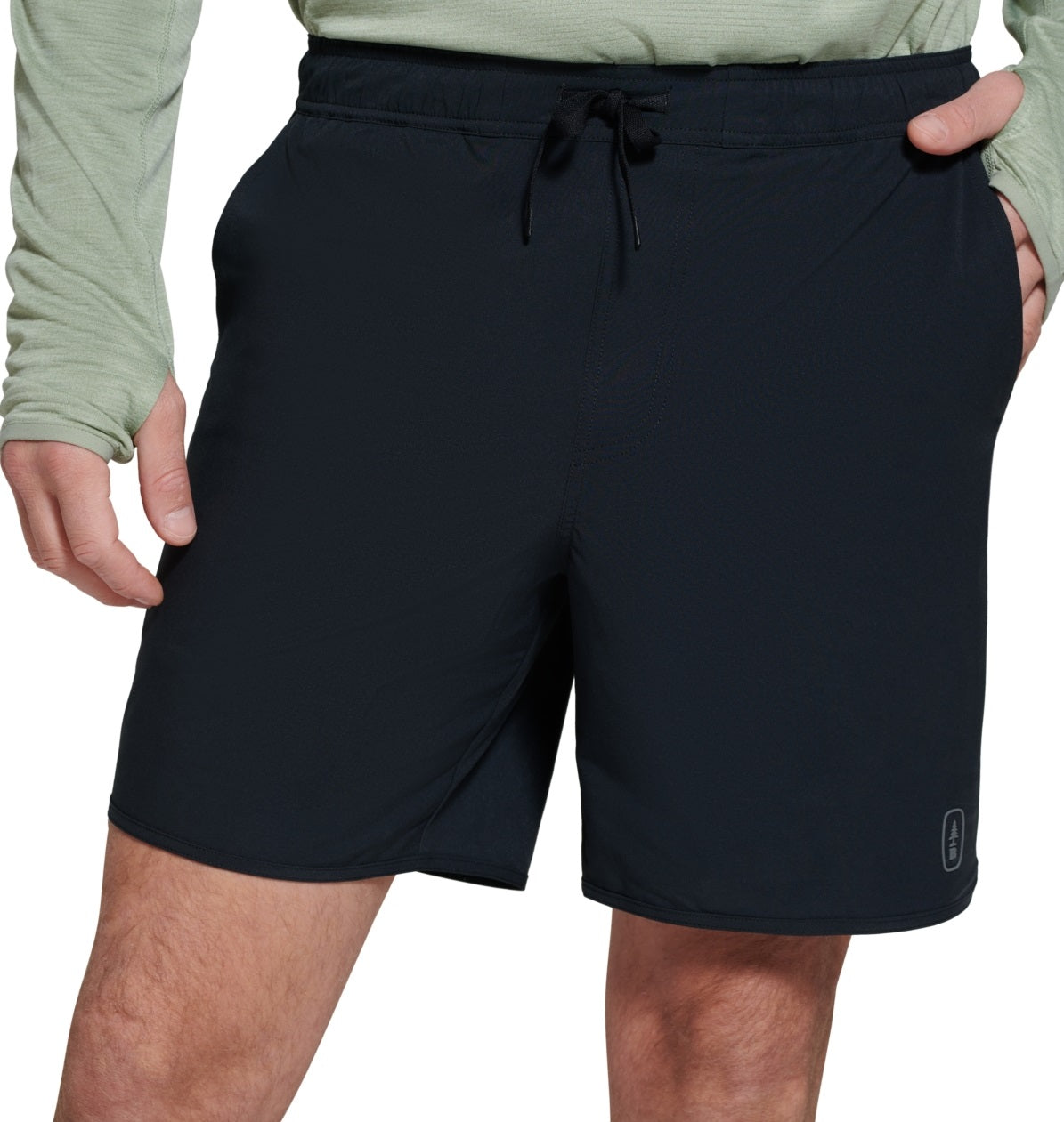 Bass Outdoor Men's Drawstring Trail 8 Shorts Black Size Large