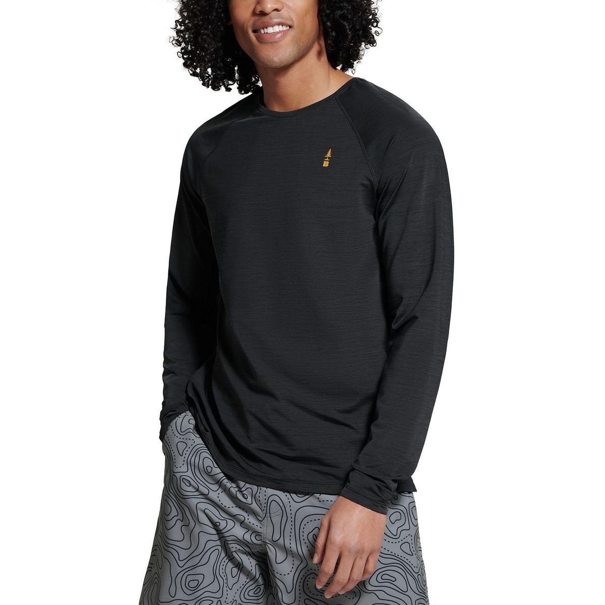 Bass Outdoor Men's Path Long Sleeve T-Shirt Black