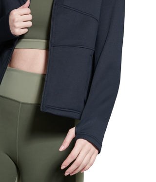 Bass Outdoor Women's Full Zip Lightweight Fleece Jacket Black Size Small