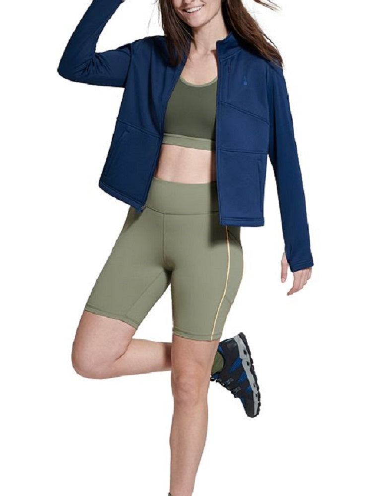 Bass Outdoor Women's Palmetto Full Zip Lightweight Fleece Blue Size X-Small
