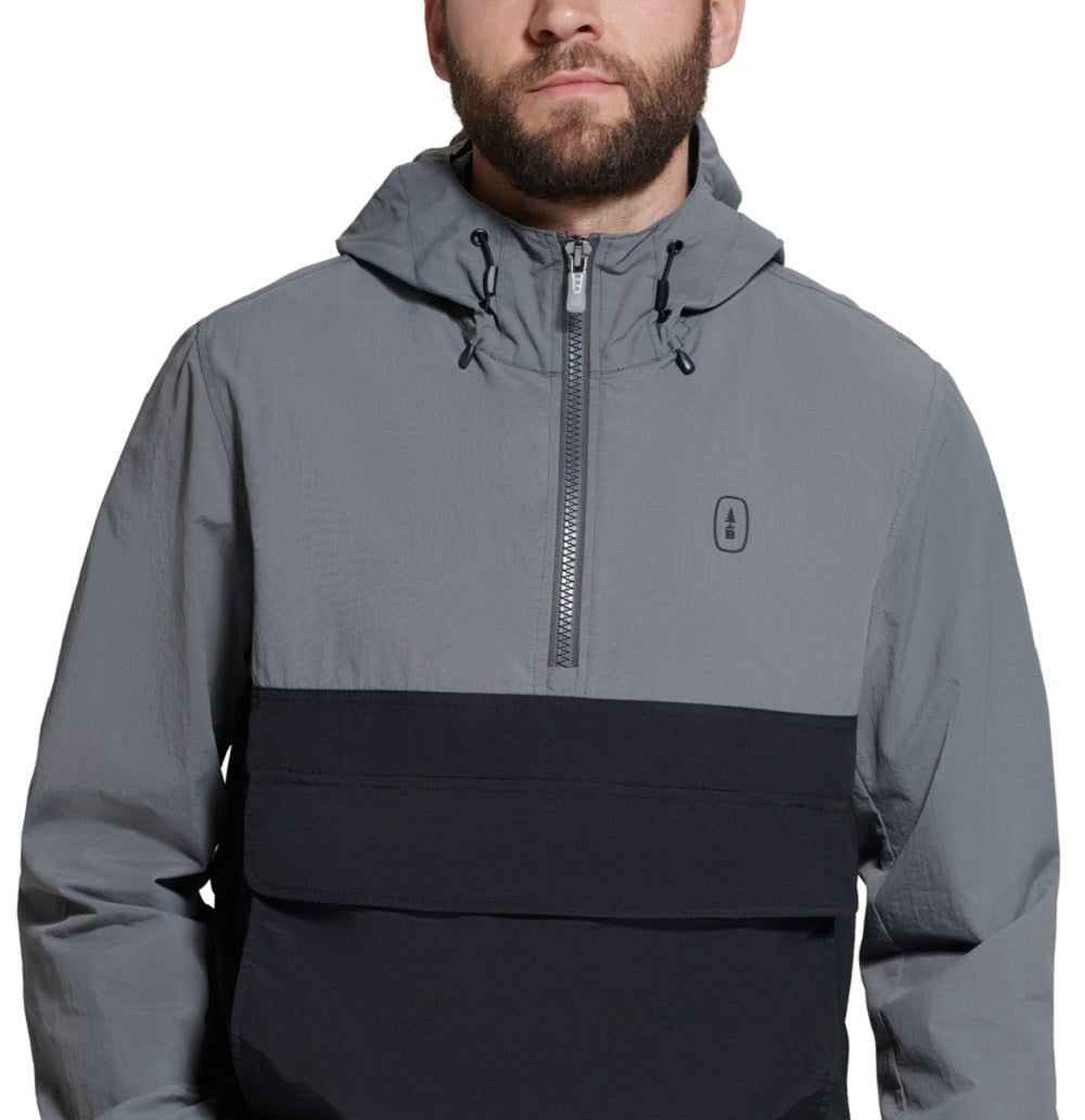 Bass Outdoor Men's Packable Anorak Jacket Black