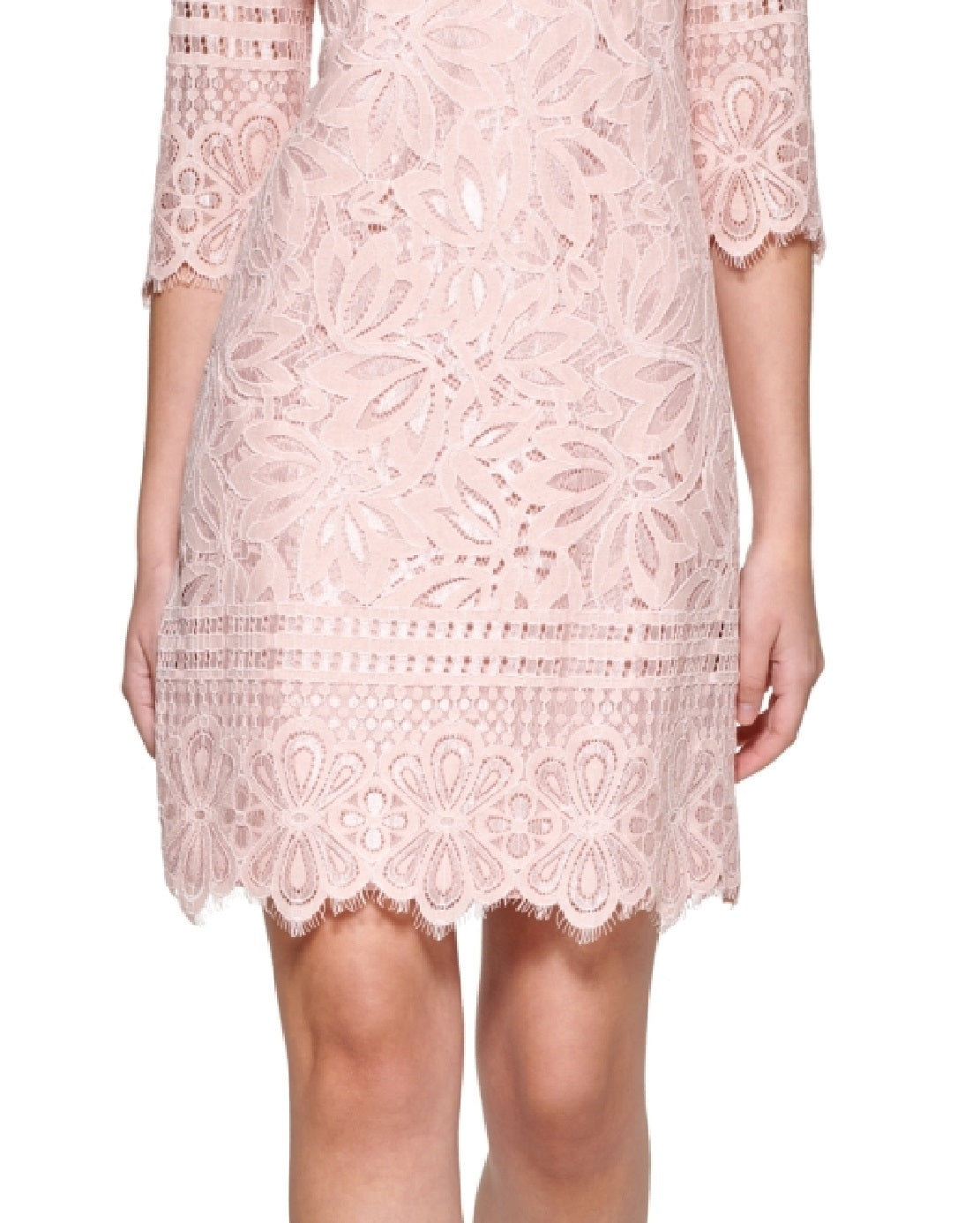 Kensie Women's Lace Sheath Dress Pink Size 6
