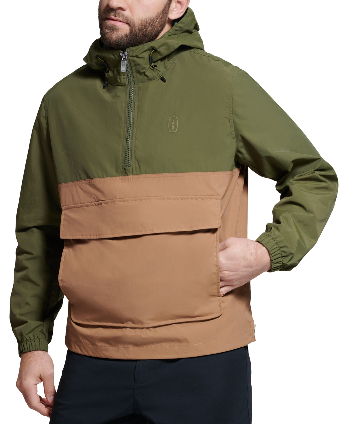 Bass Outdoor Men's Packable Anorak Jacket Green Size XX-Large