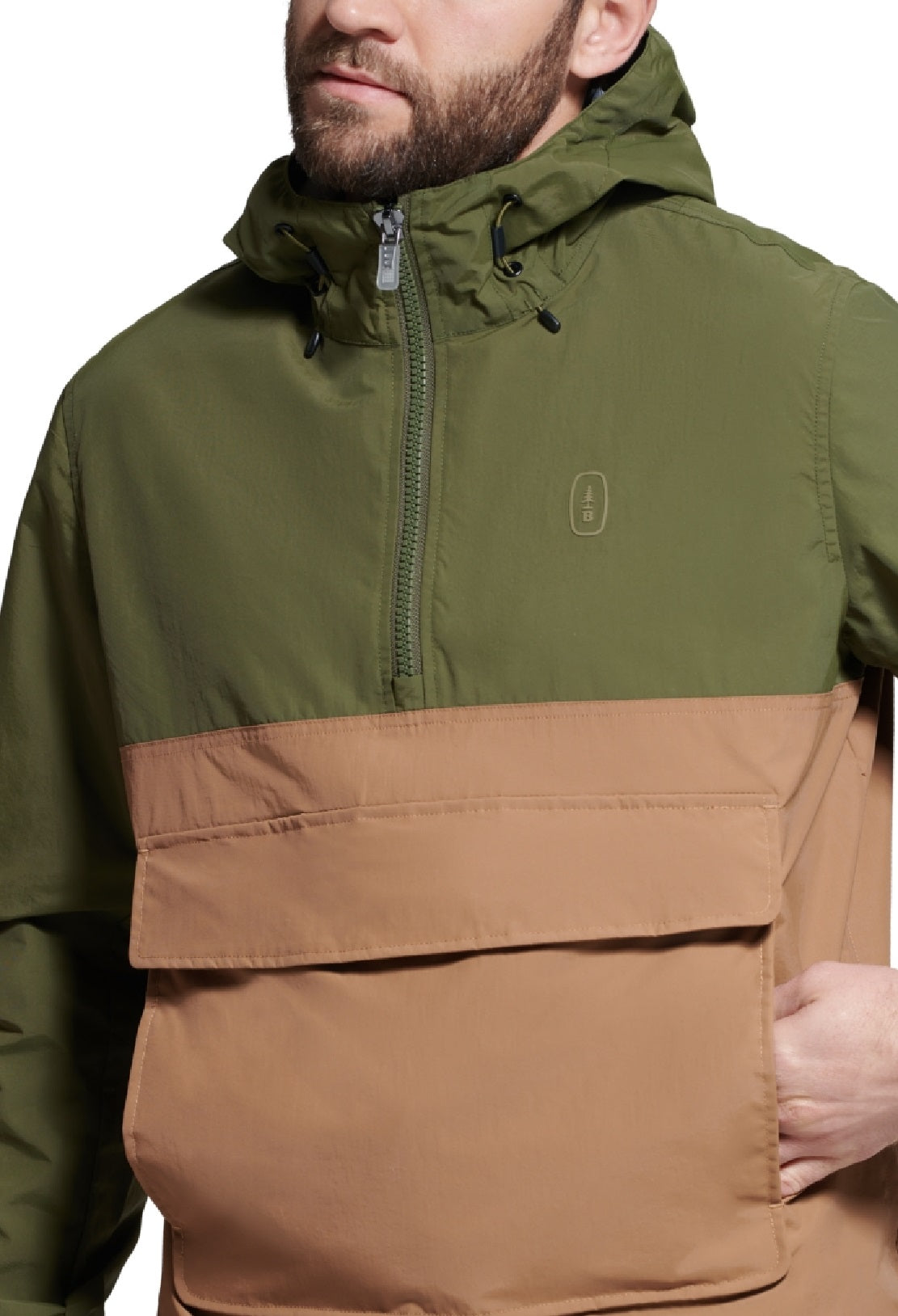 Bass Outdoor Men's Packable Anorak Jacket Green Size X-Large