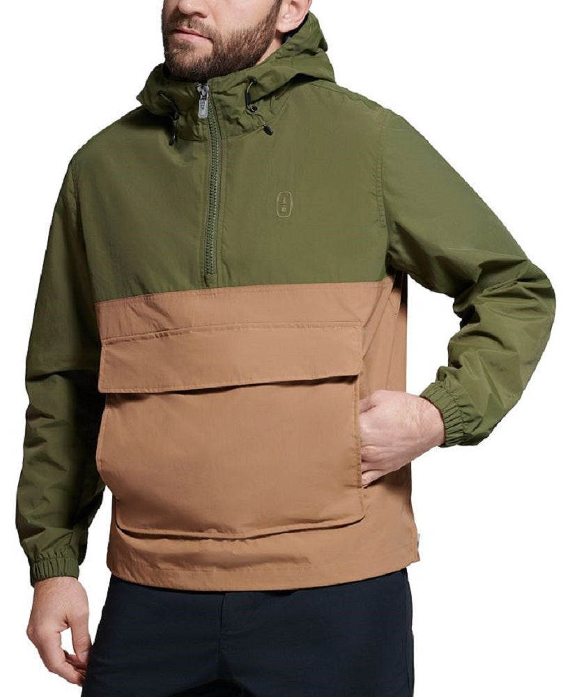 Bass Outdoor Men's Packable Anorak Jacket Green Size Large