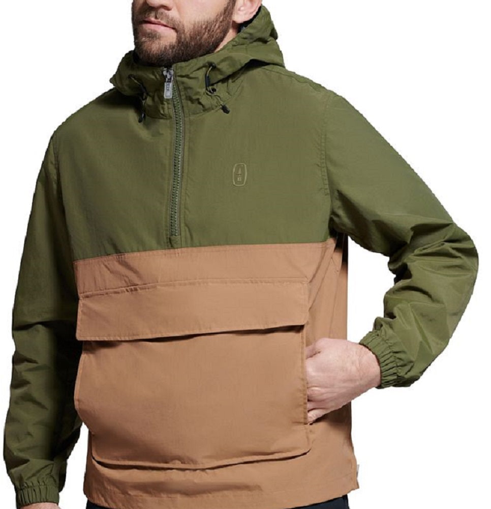 Bass Outdoor Men's Packable Anorak Jacket Green Size Large