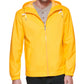 Club Room Men's Rubberized Lightweight Hooded Rain Jacket Yellow Size X-Large