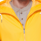 Club Room Men's Rubberized Lightweight Hooded Rain Jacket Yellow Size X-Large
