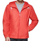 Club Room Men's Rubberized Lightweight Hooded Rain Jacket Red Size Medium
