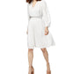 kensie Women's V Neck Dress White Size 2