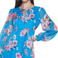 Kensie Women's Floral Printed Shift Dress Blue Size 4