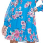 Kensie Women's Floral Printed Shift Dress Blue Size 4