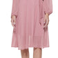 Kensie Women's Clip Dot Faux Wrap Dress Pink Size 6