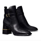 Tory Burch Women's Multi Logo Buckle Boot Black Size 8.5
