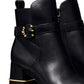 Tory Burch Women's Multi Logo Buckle Boot Black Size 8.5