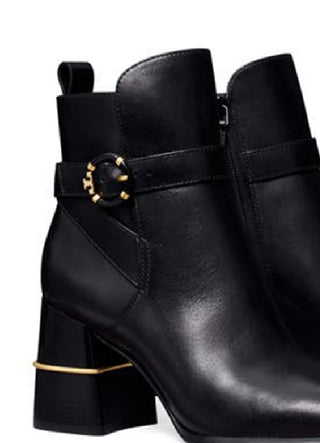 Tory Burch Women's Multi Logo Buckle Boot Black Size 8.5