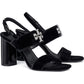 Tory Burch Women's Eleanor Pavé Slingback Sandal Black Size 9.5