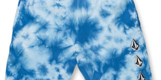 Volcom Men's Iconic Stone Fleece Shorts Blue Size Medium