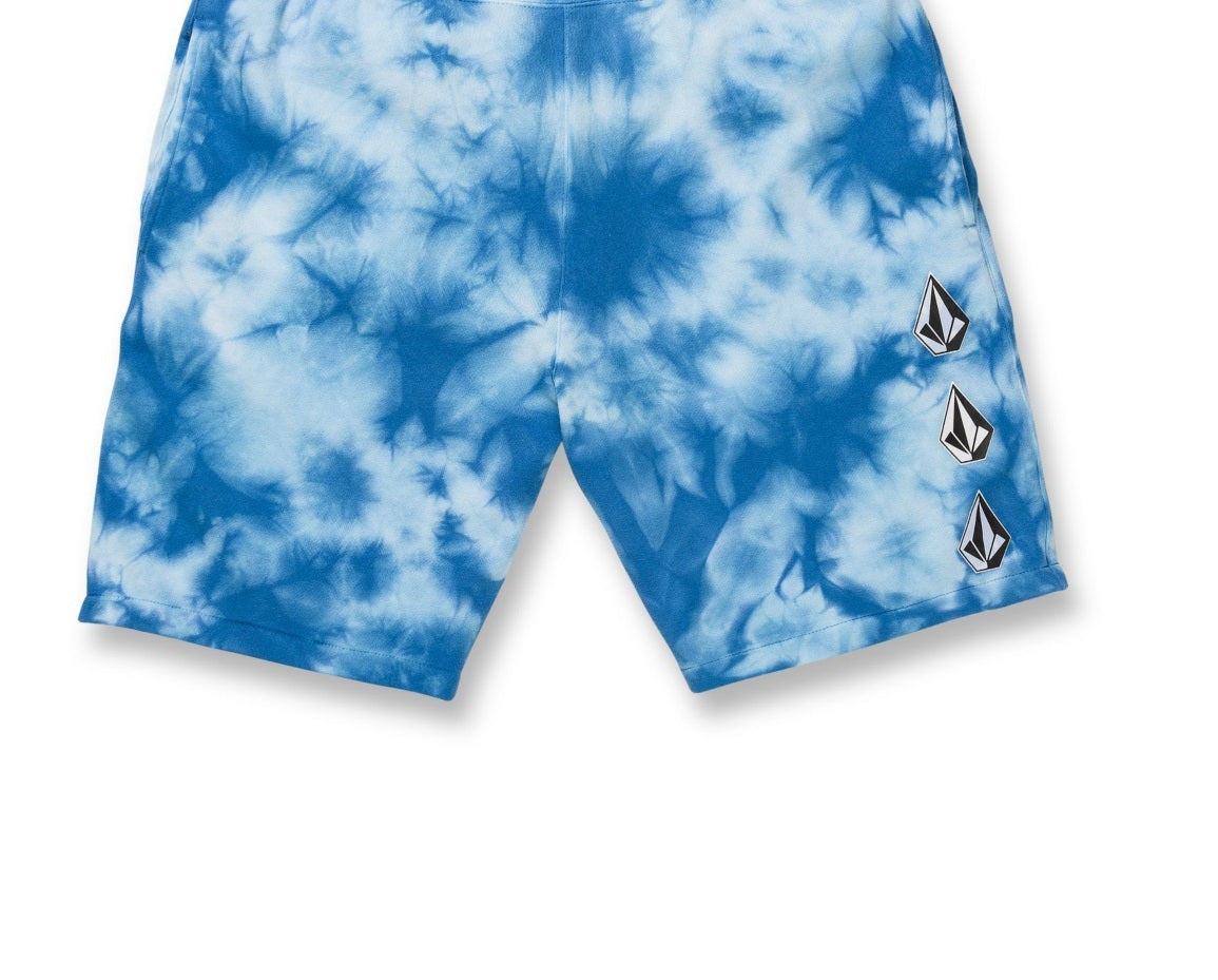 Volcom Men's Iconic Stone Fleece Shorts Blue Size Large