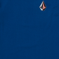 Volcom Men's Iconic Stone Long Sleeve T-shirt Blue Size Medium