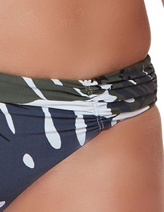 Bar III Women's Moody Tropics Hipster Bikini Bottoms Swimsuit Black